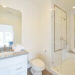 Because quartz is resistant to moisture and heat, easy to maintain, and available in many colors and textures, Caesarstone is the ideal material for your bathroom.