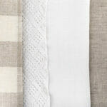 farmhouse materials decorated and rough textiles