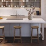 5140 Dreamy Carrera Kitchen Island View